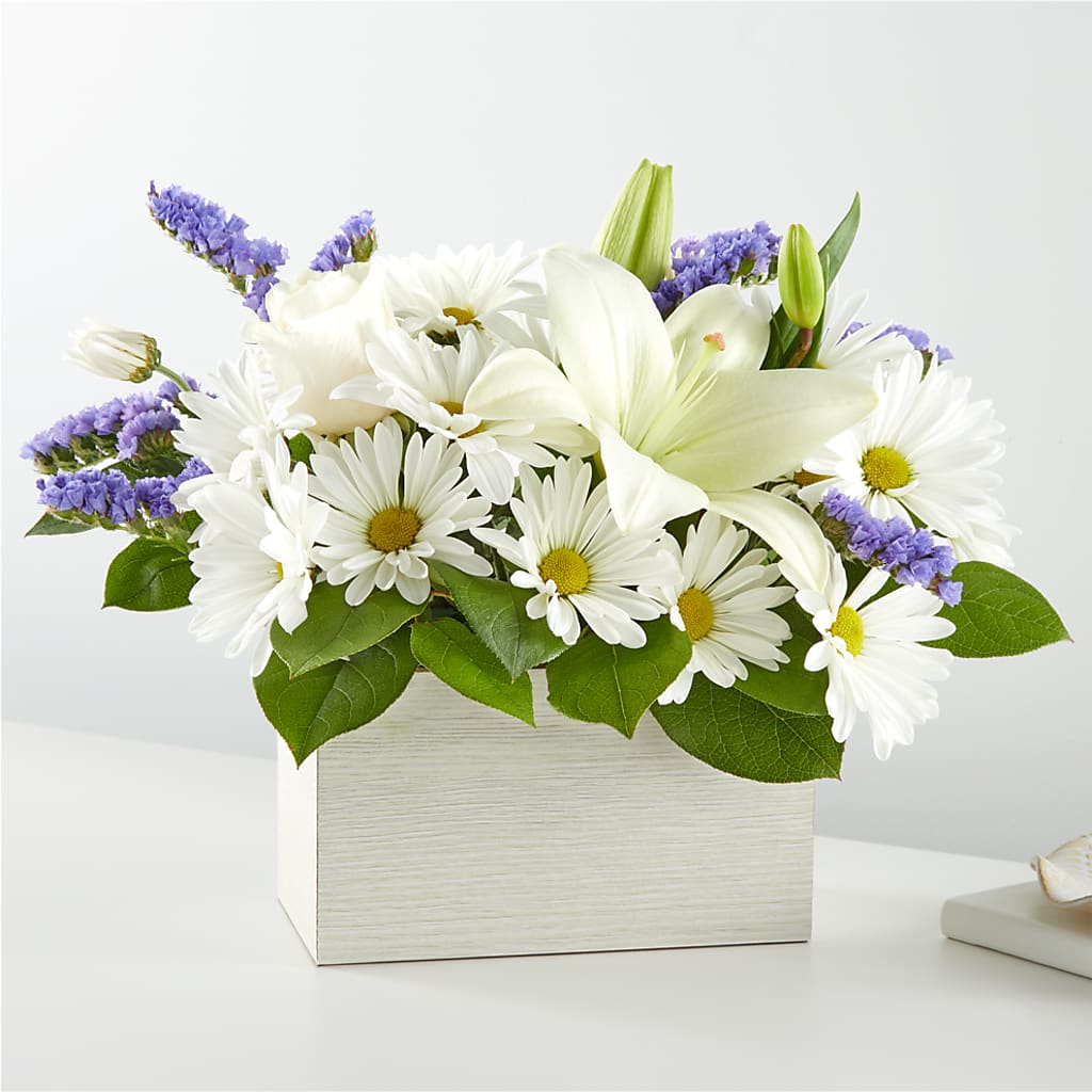 Beyond Blue Box Bouquet – Flower Parade, Mississauga ON