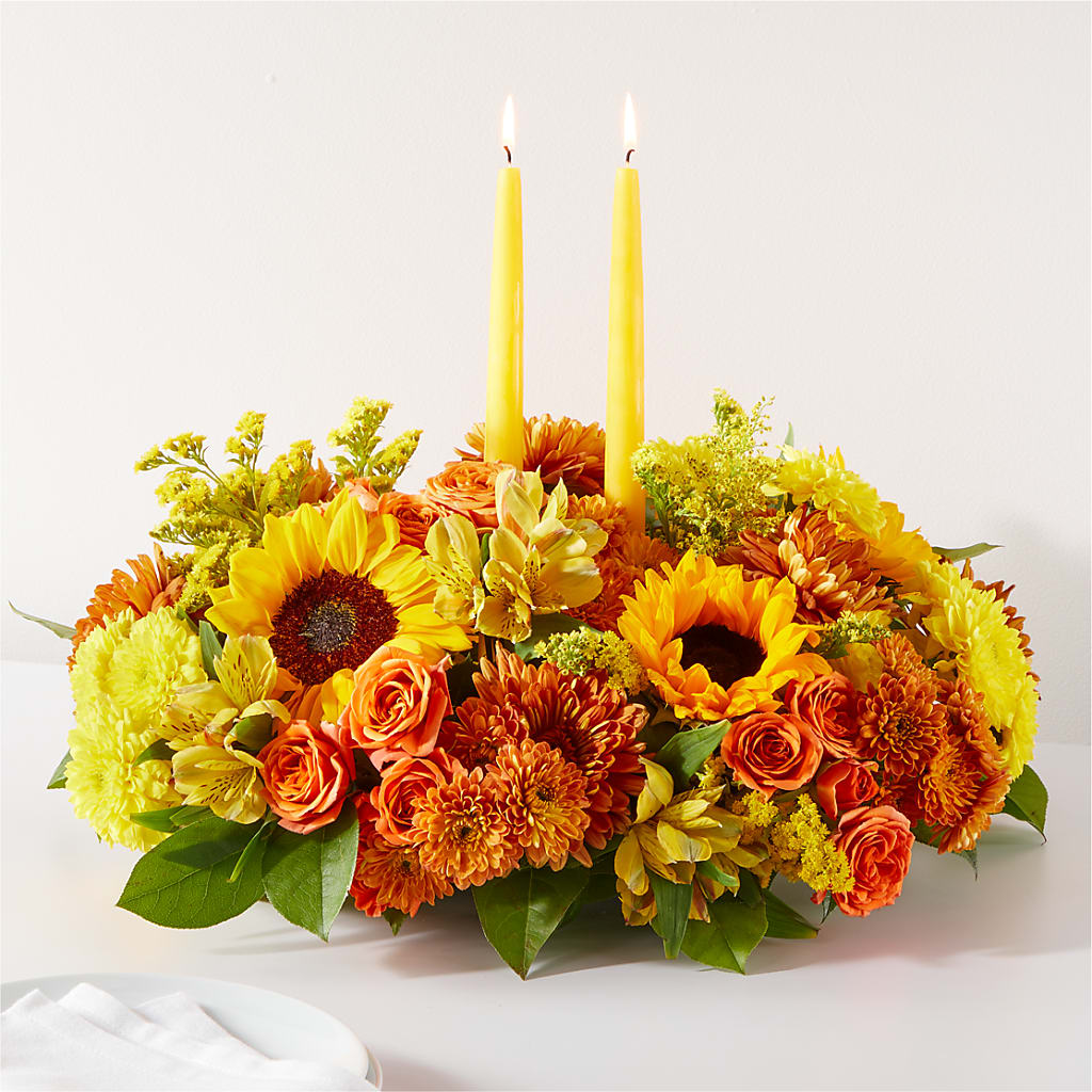 Autumn Harmony Centerpiece – Flower Parade, Mississauga ON