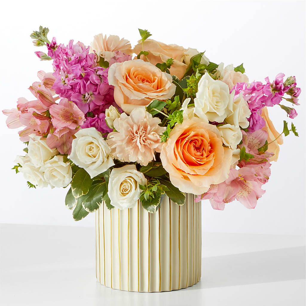 Paradise Bouquet with Ivory Vase – Flower Parade, Mississauga ON