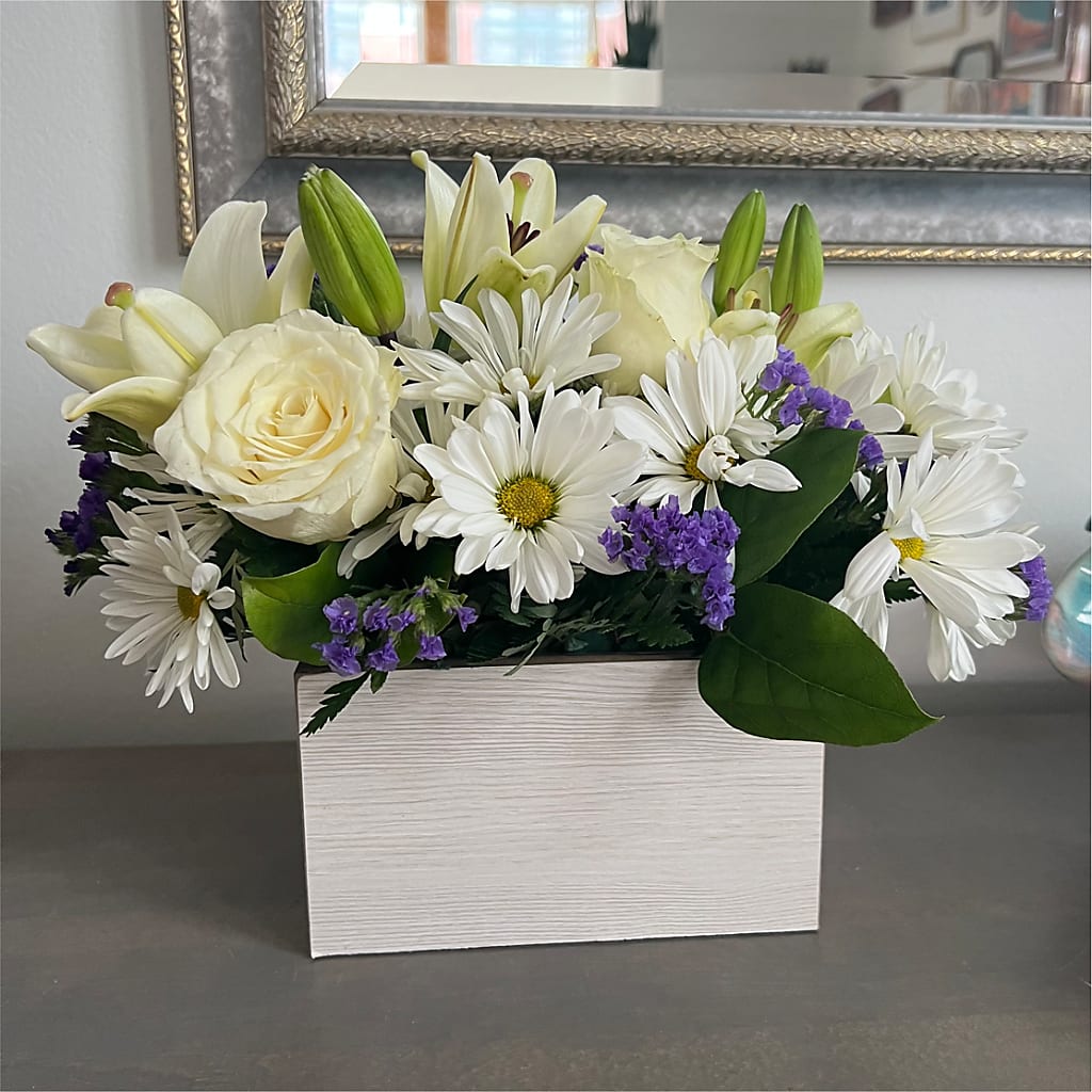 Beyond Blue Box Bouquet –  Flower Parade, Mississauga ON