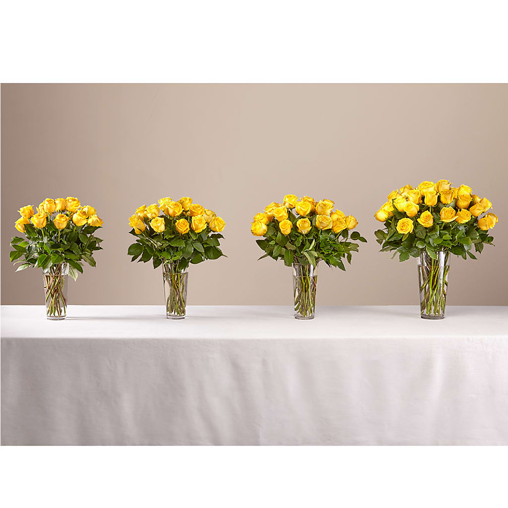 Long Stem Yellow Rose Bouquet –  Flower Parade, Mississauga ON