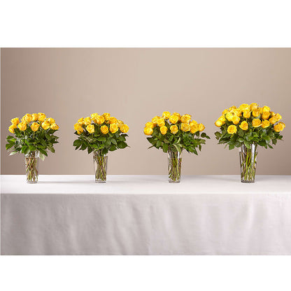 Long Stem Yellow Rose Bouquet –  Flower Parade, Mississauga ON
