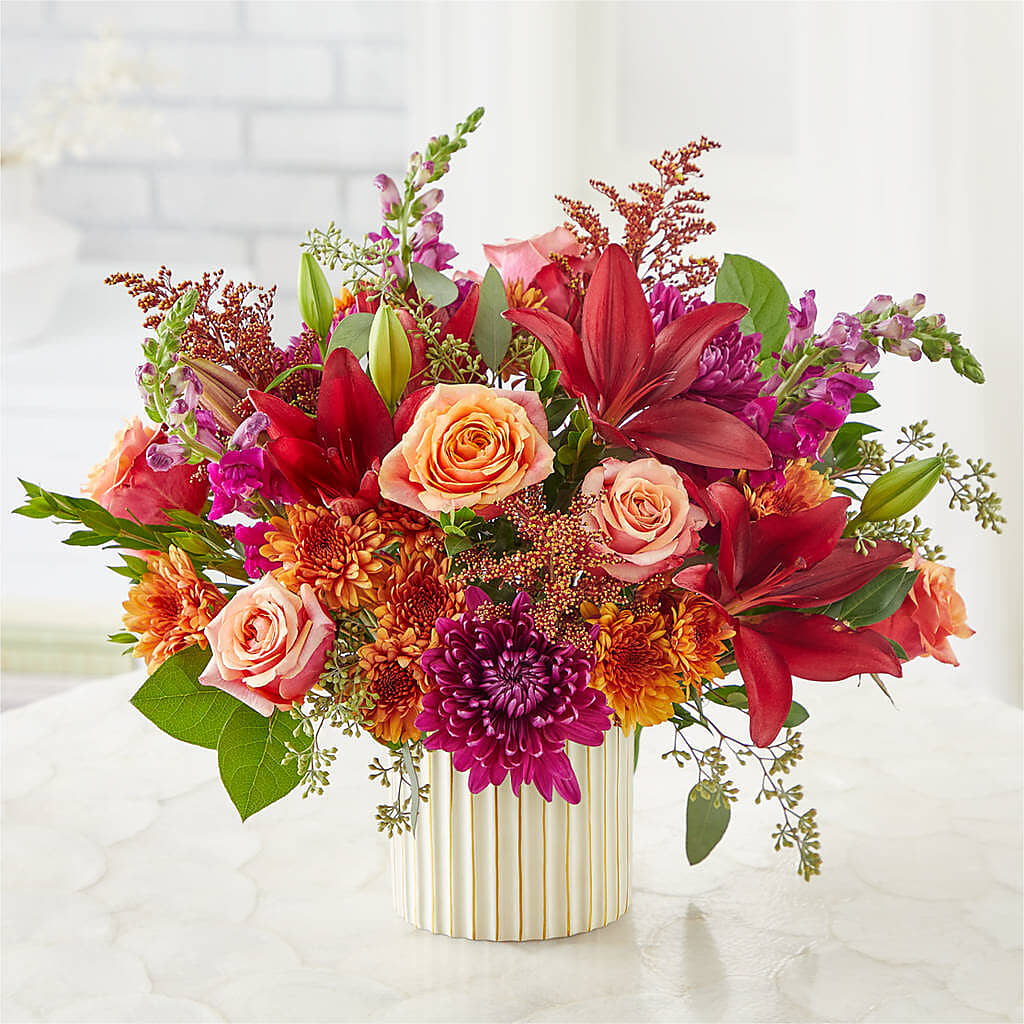 Burgundy Landscape Bouquet –  Flower Parade, Mississauga ON