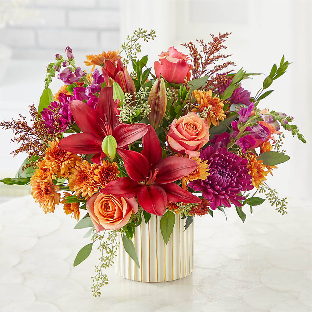 Burgundy Landscape Bouquet –  Flower Parade, Mississauga ON