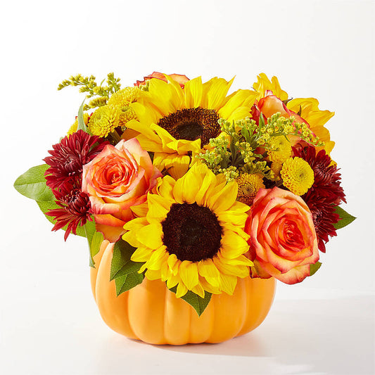 Golden Gourd Pumpkin Bouquet –  Flower Parade, Mississauga ON