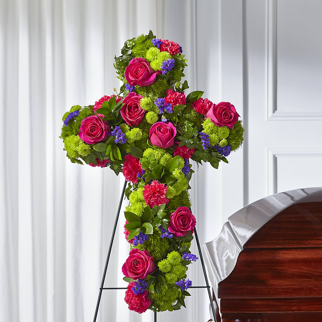 Tribute Rose Floral Cross –  Flower Parade, Mississauga ON