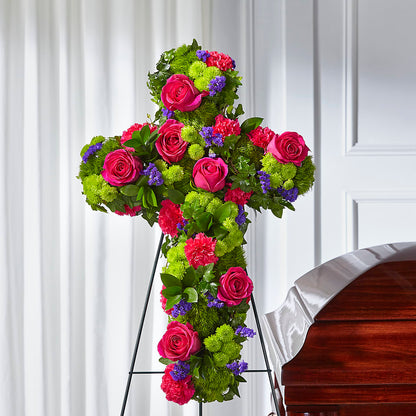 Tribute Rose Floral Cross –  Flower Parade, Mississauga ON