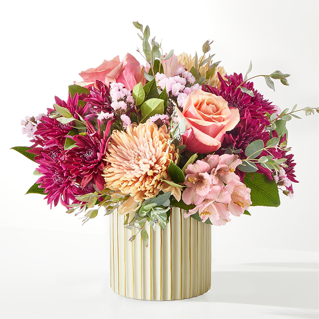 Berry Cobbler Bouquet with Ivory Vase –  Flower Parade, Mississauga ON