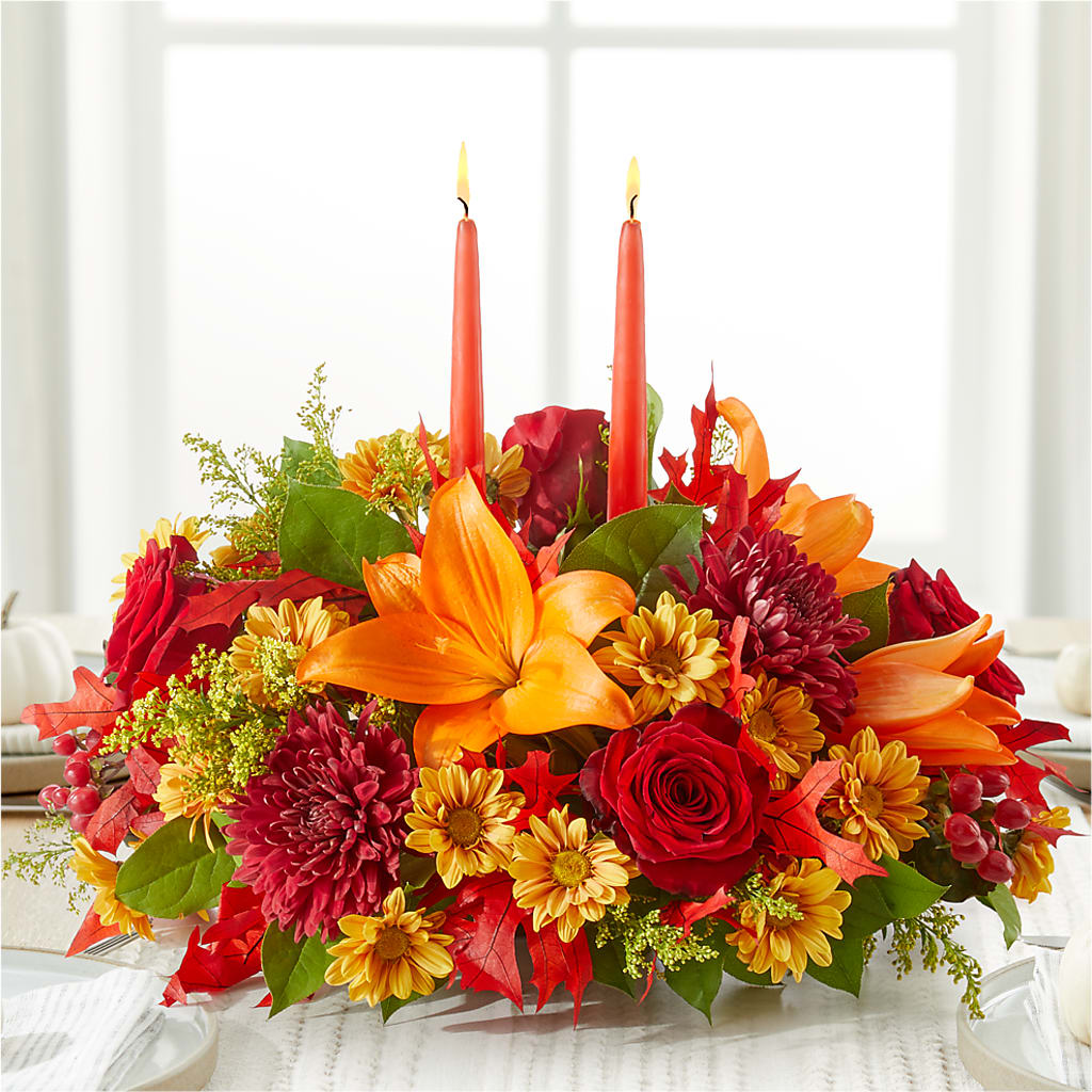 Autumn's Embrace Centerpiece –  Flower Parade, Mississauga ON