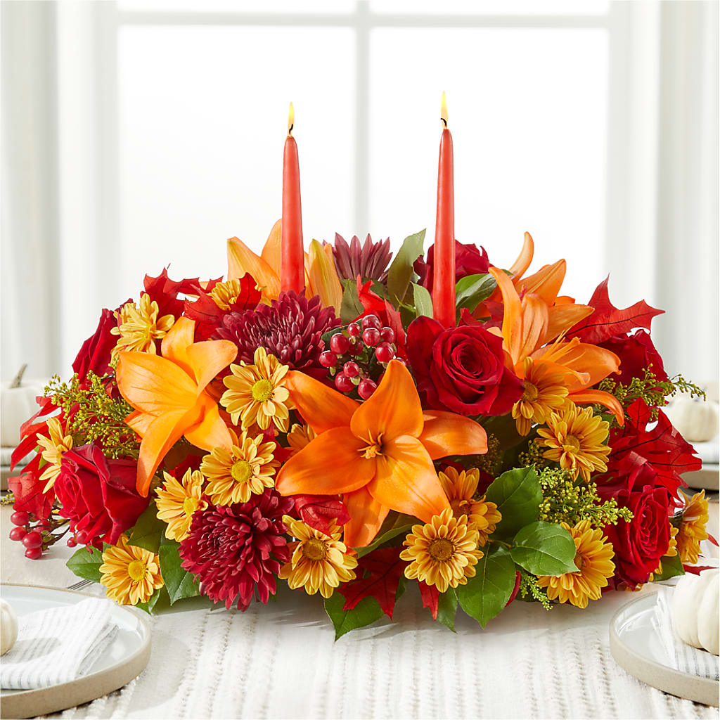 Autumn's Embrace Centerpiece –  Flower Parade, Mississauga ON