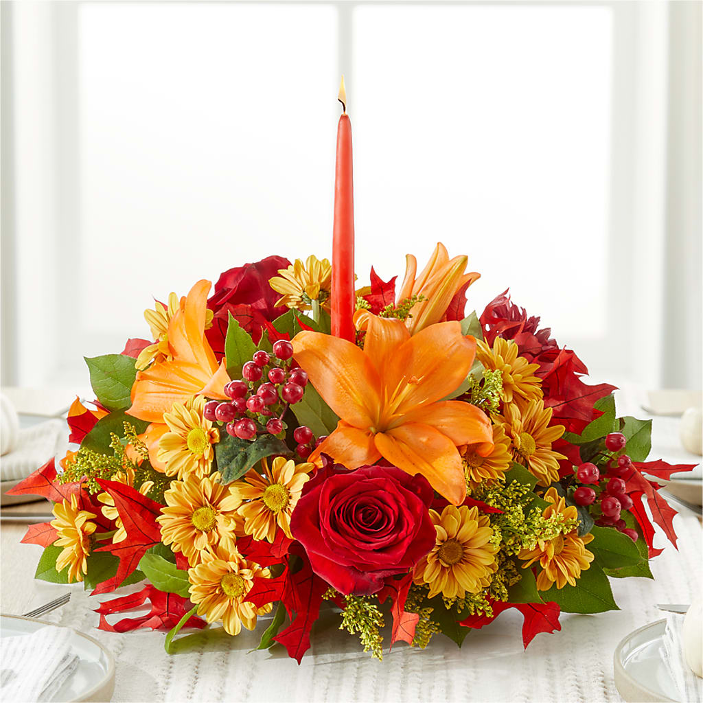 Autumn's Embrace Centerpiece –  Flower Parade, Mississauga ON