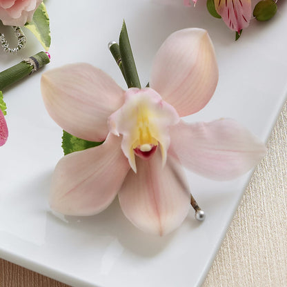 Pink Cymbidium Boutonniere –  Flower Parade, Mississauga ON